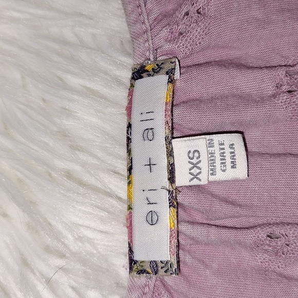 Anthropologie Eri + Ali Calvie Eyelet Top in Lavender - Picture 9 of 16